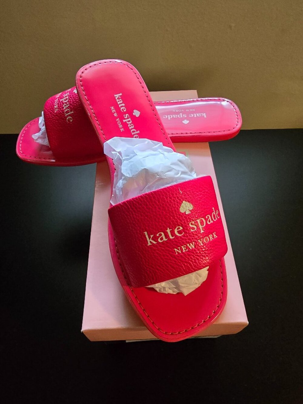 Kate Spade Peyton Pebble Leather Sandals